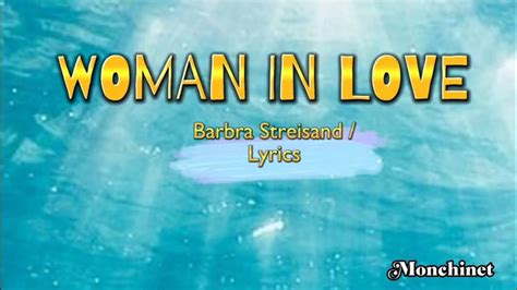 woman in love|woman in love lyrics meaning.